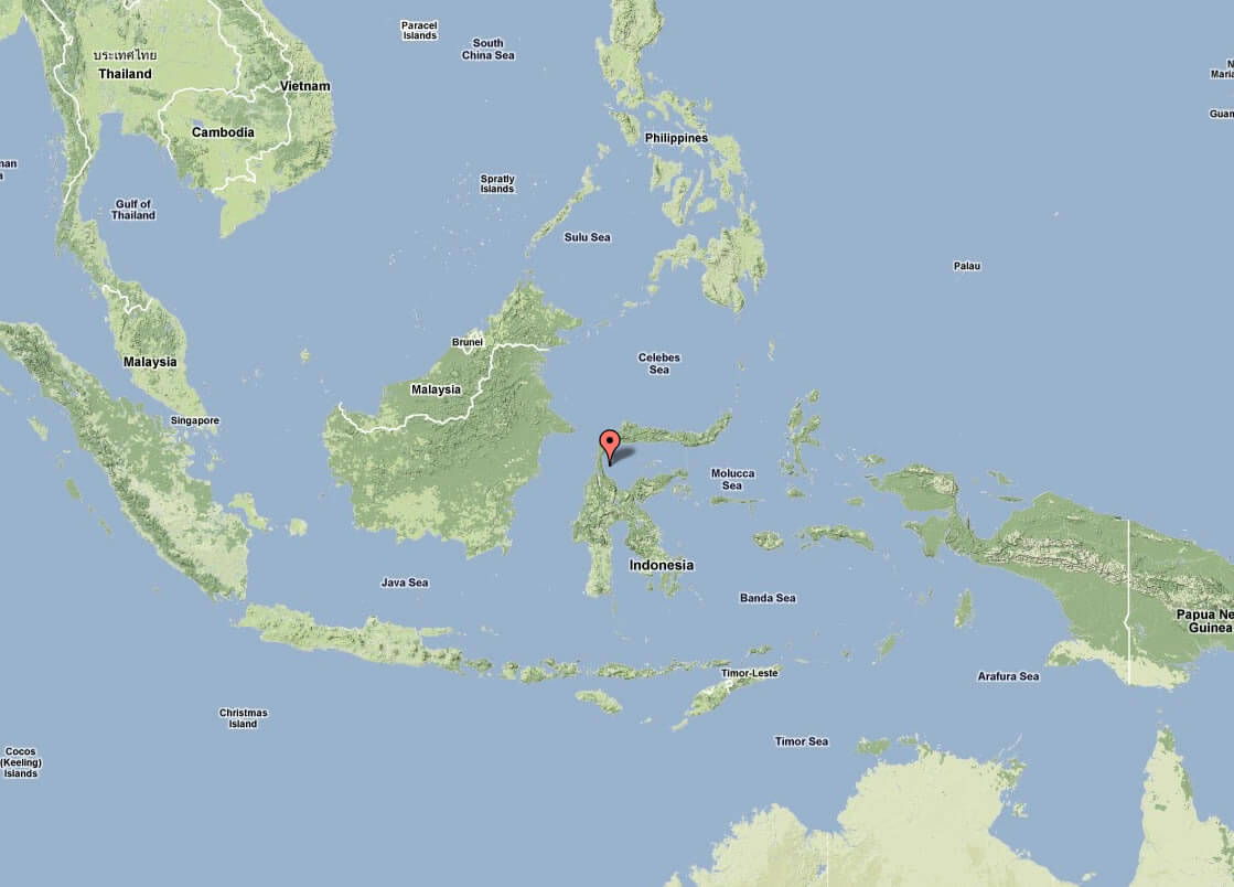 topographisch karte von indonesien