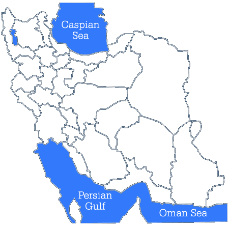leer iran karte