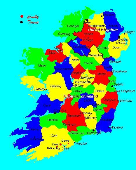 irland provinzen karte Cork