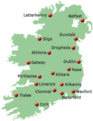 irland Drogheda karte