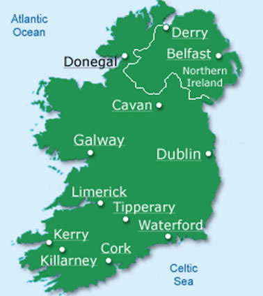 karte von irland Galway