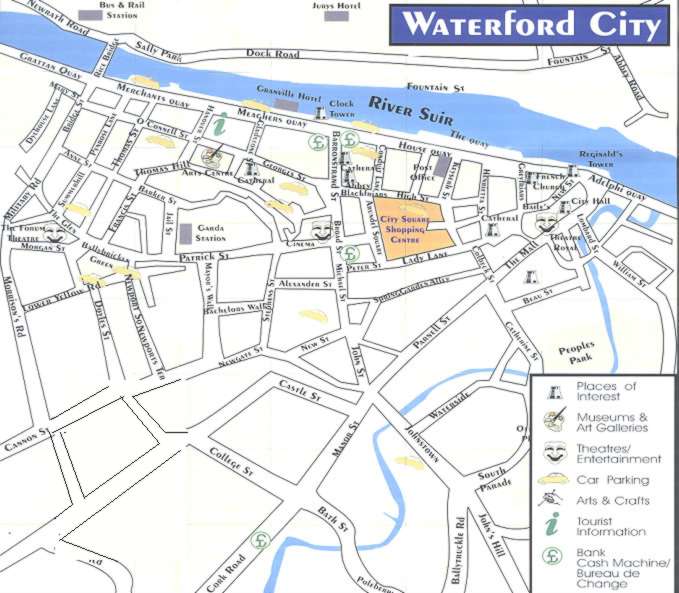 waterford stadt karte