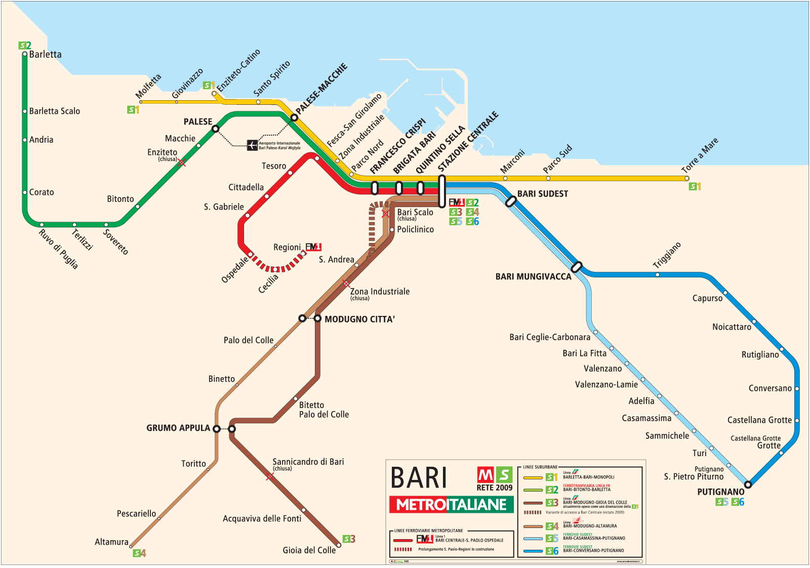 bari metro karte