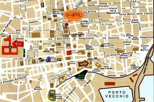 Catania hotels karte