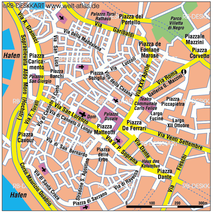 Genoa street karte