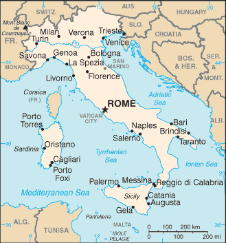 karten von italien