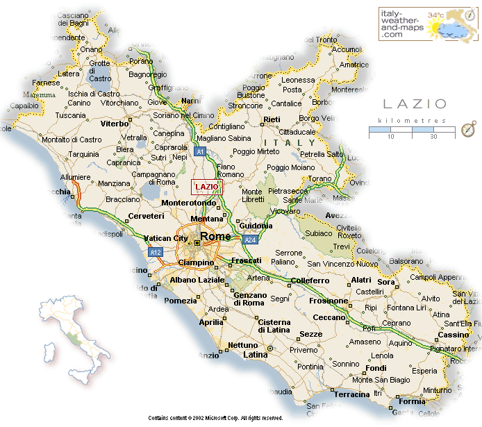 Latina rome karte