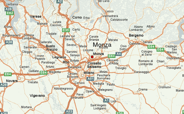 Monza milan regional karte