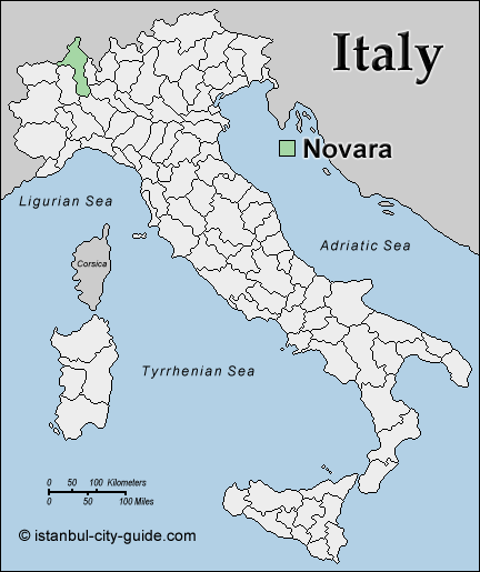 italien novara karte