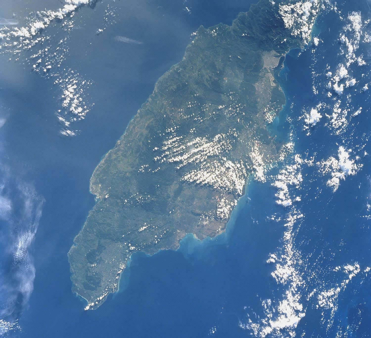 satellit bild foto insel jamaika