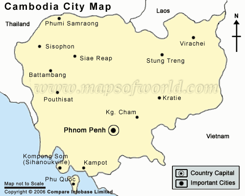 kambodscha stadt karte