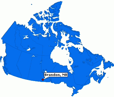 Brandon karte kanada