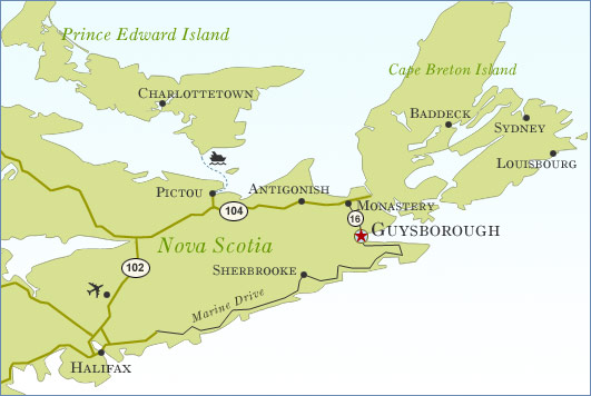 Cape Breton karte