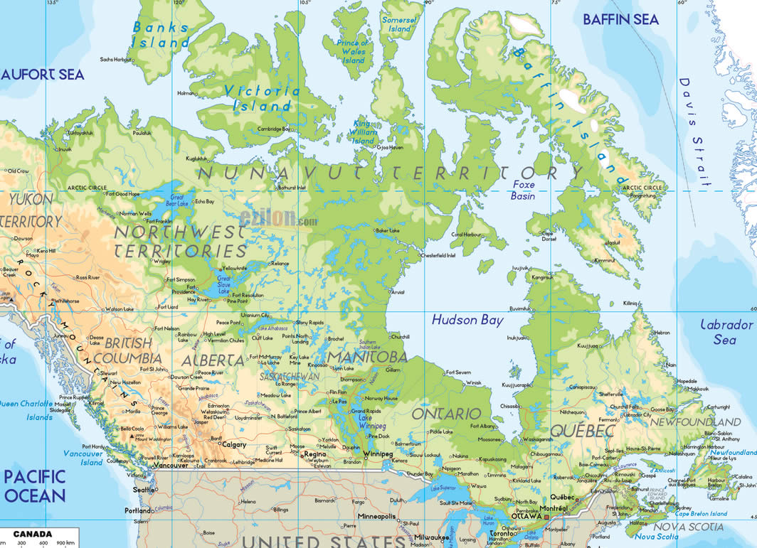 karte von kanada Charlottetown