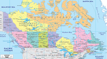 kanada national karte