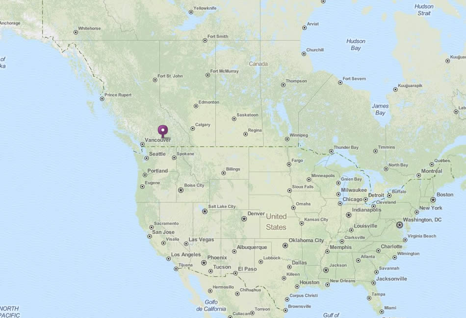 karte von Kelowna kanada