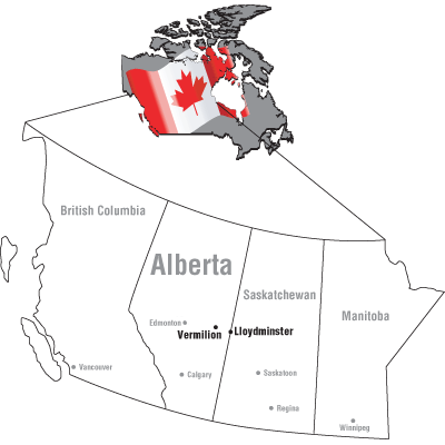Lloydminster kanada karte