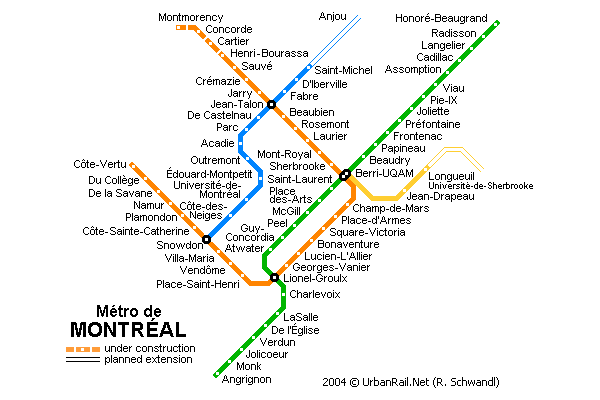montreal metro karte