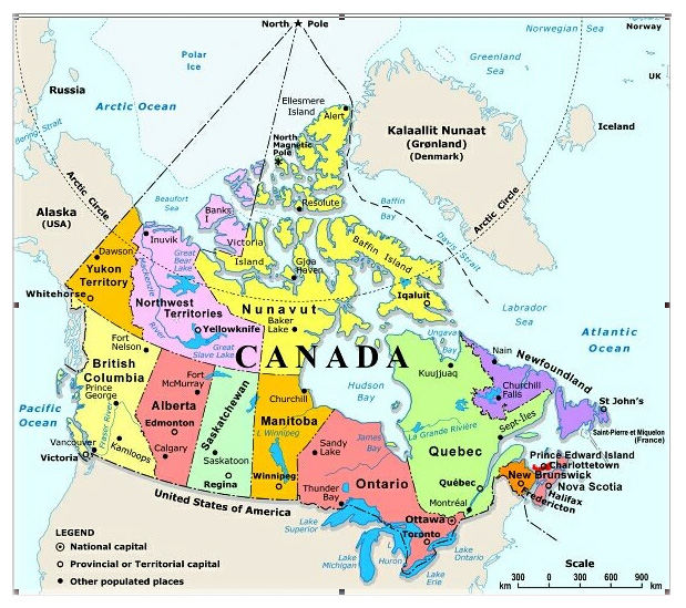 karte von Nanaimo kanada
