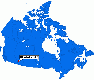 Okotoks karte kanada