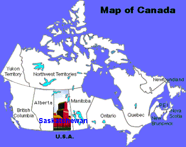 Regina kanada karte