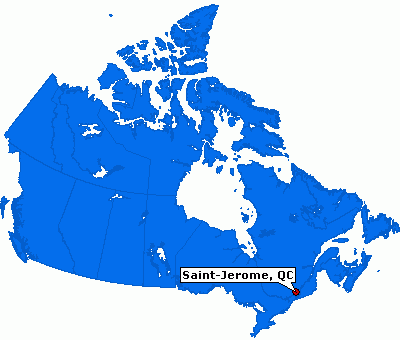 Saint Jerome karte kanada