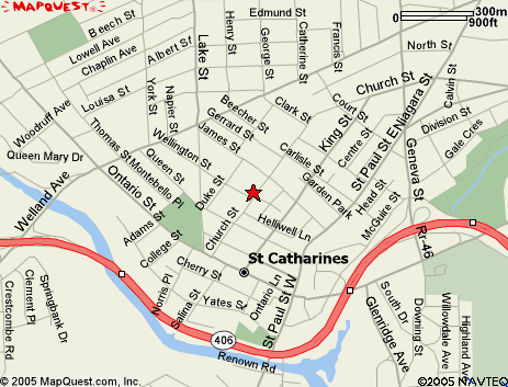 St. Catharines karte