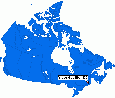 Victoriaville karte