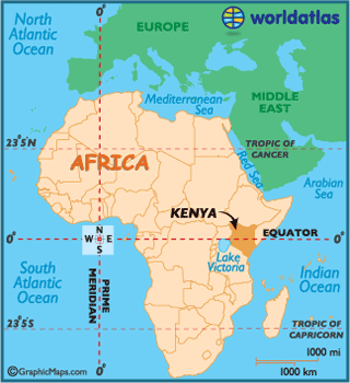 kenia karte afrika