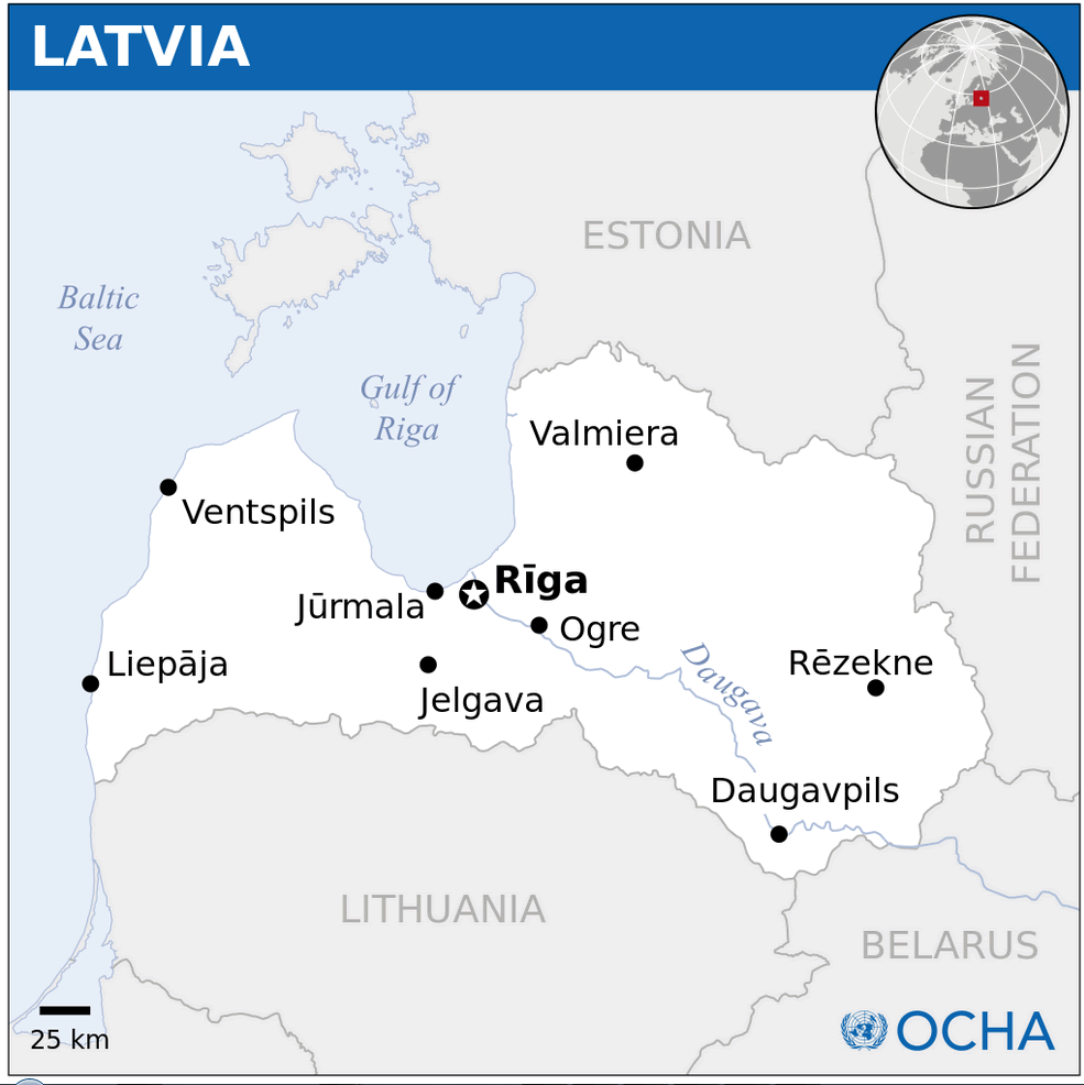 lettland lage karte