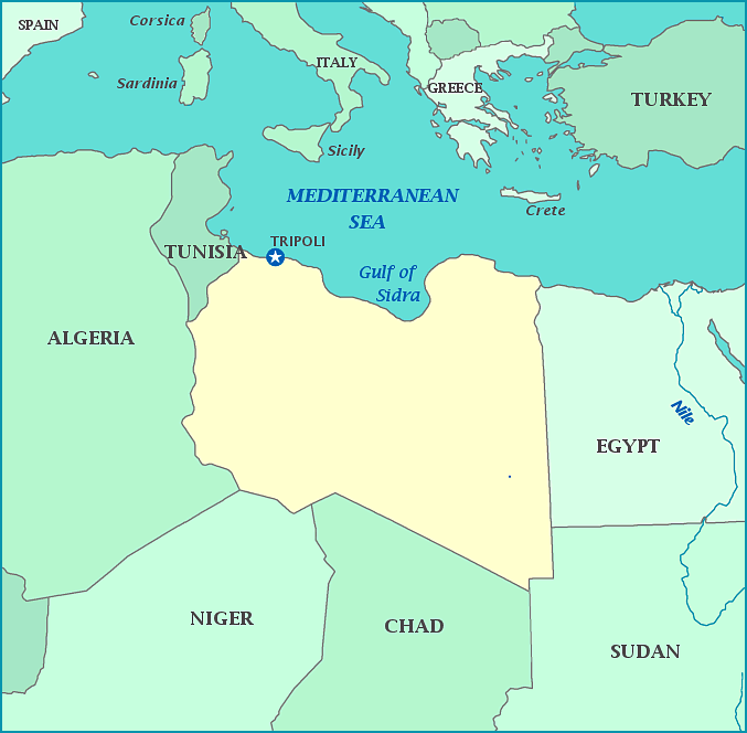 karte von libyen tripoli