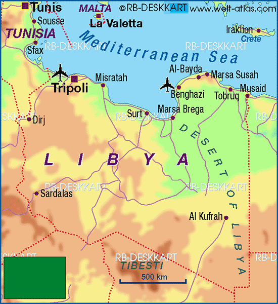 libyen karte flughafen