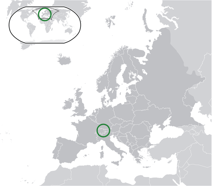 Liechtenstein lage karte europa