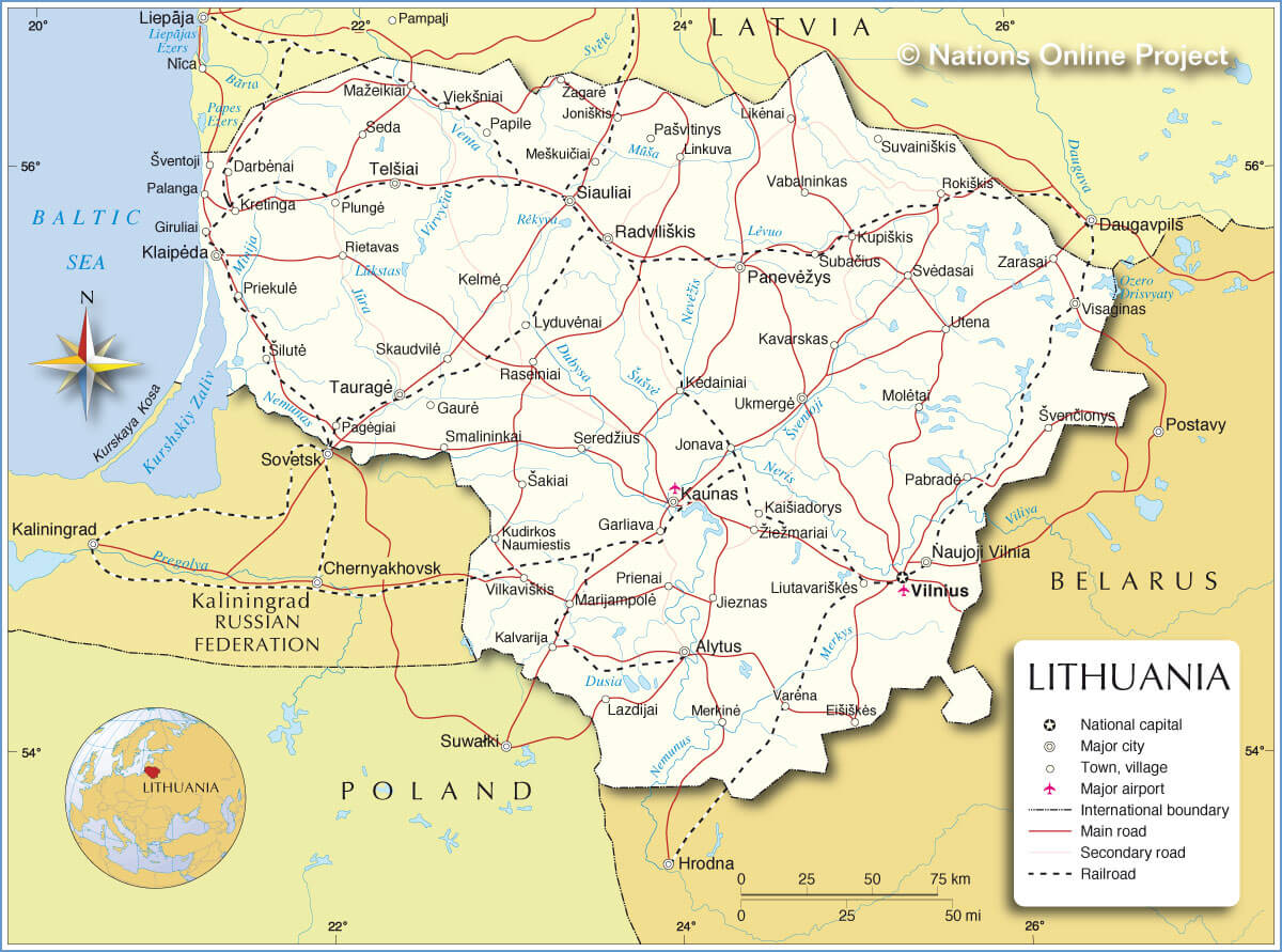 litauisch karte