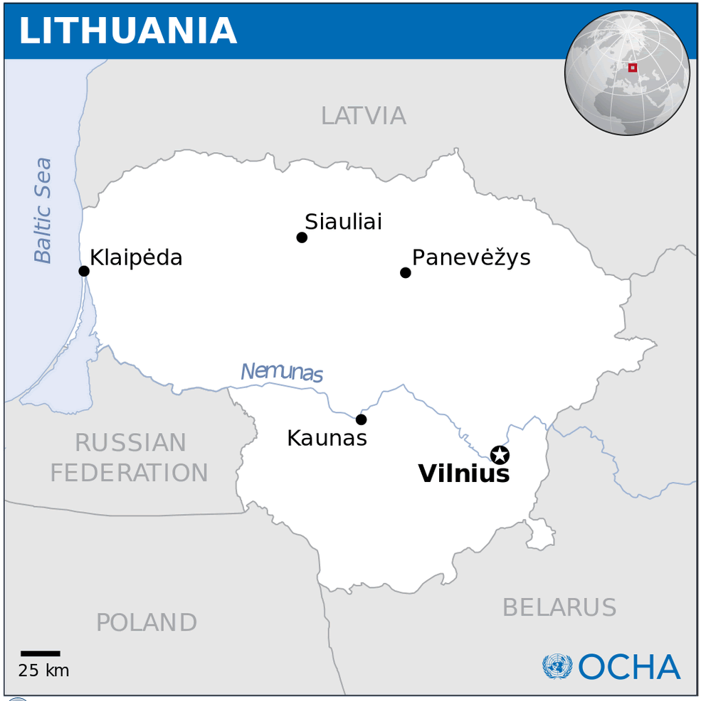 litauisch lage karte