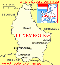 luxemburg karte