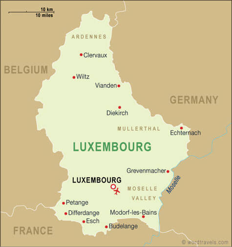 luxemburg karten