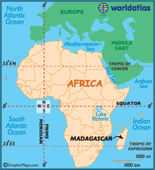 madagaskar karte afrika