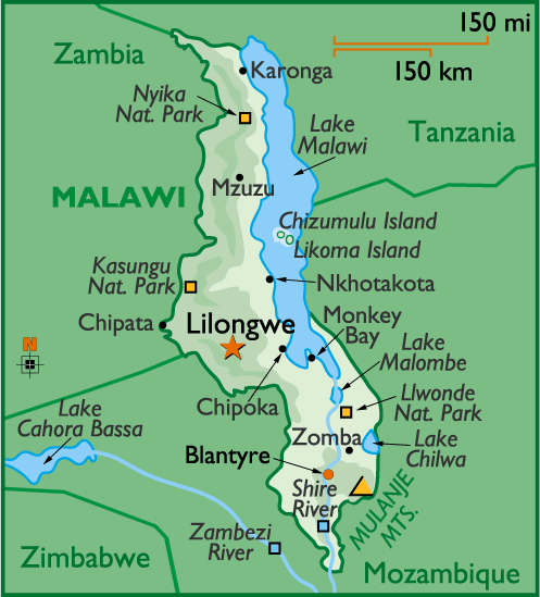malawi karten