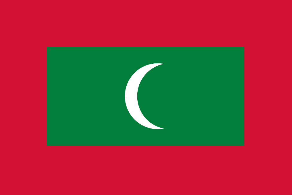 flagge von malediven