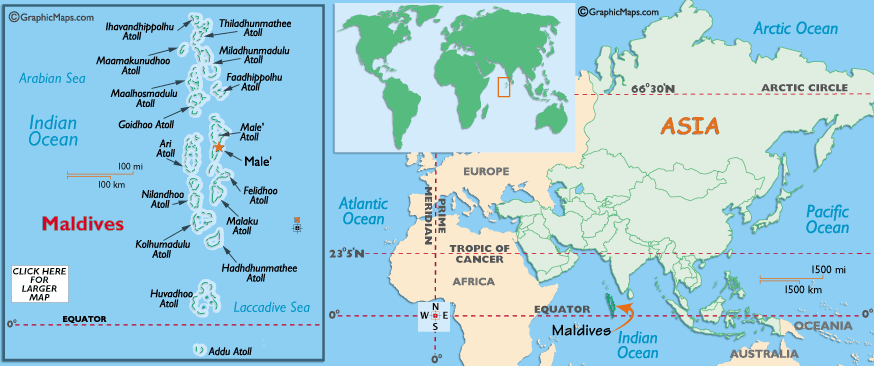 malediven asien karte