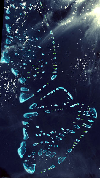 malediven satellit karte