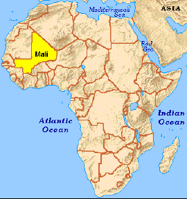mali lage karte afrika