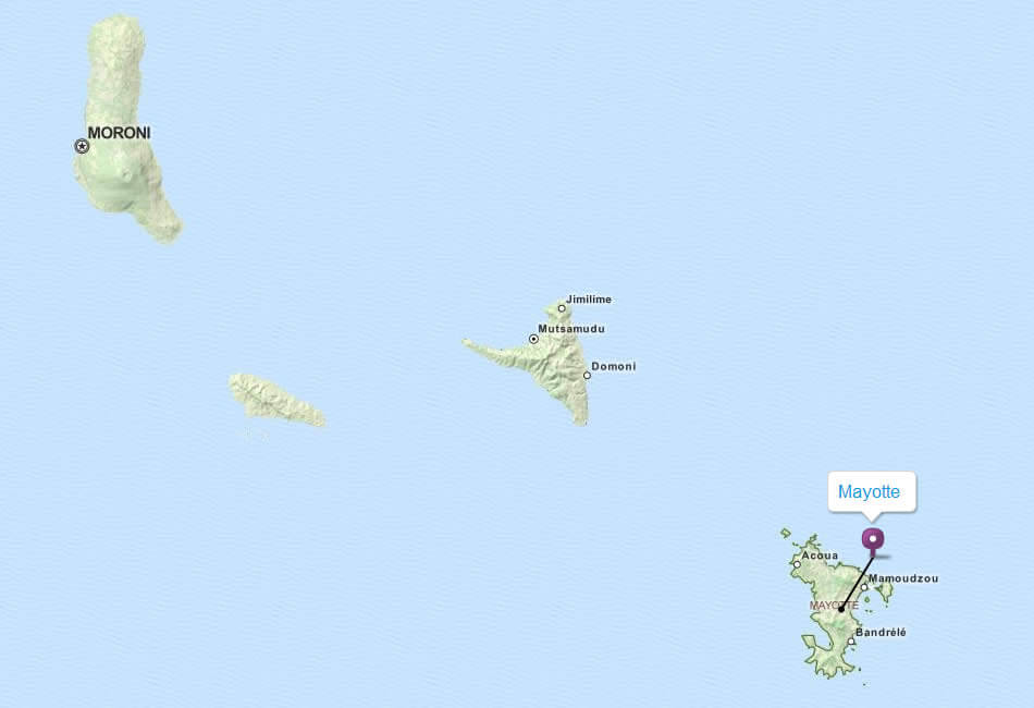 karte von Mayotte