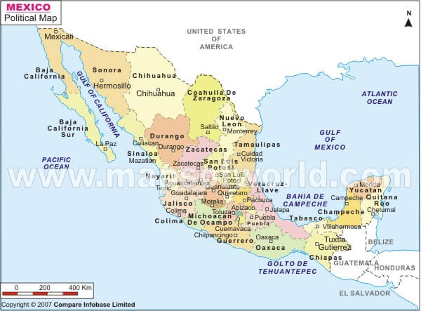 mexiko karte