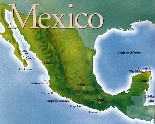 satellit mexiko karte