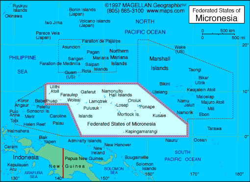 mikronesien karte