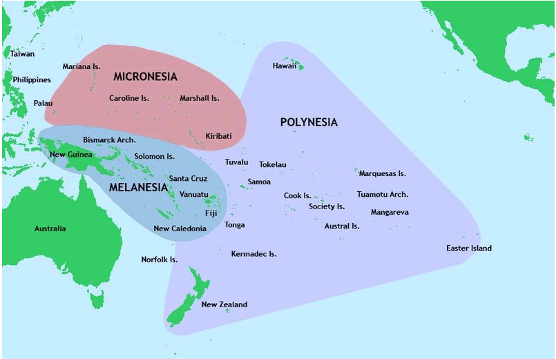 mikronesien pazifik kultur bereichs karte