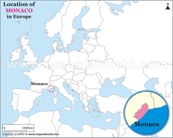 monaco karte europa