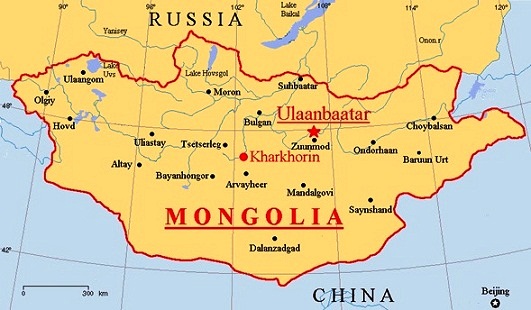 mongoleia karte stadte